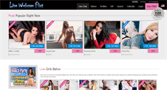 Desktop Screenshot of livewebcamflirt.com